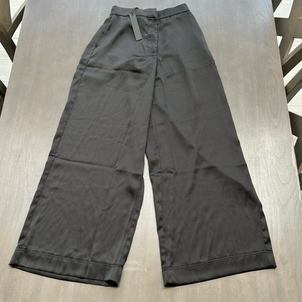 Revolve House of Harlow 1960 Wide Leg High Waist Satin Trousers Pants